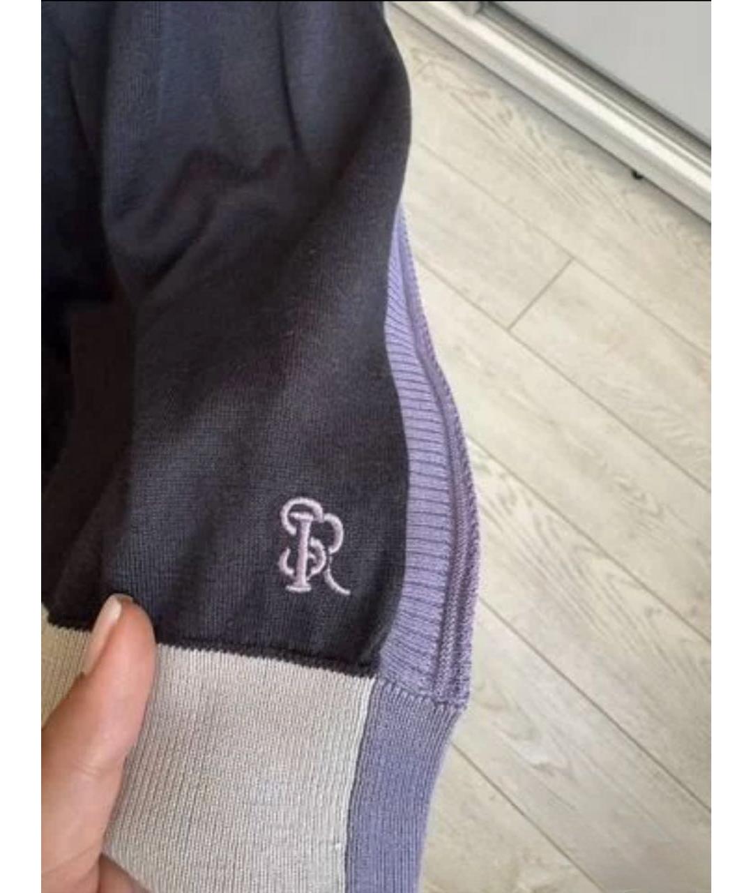 STEFANO RICCI Черный шелковый джемпер / свитер, фото 4