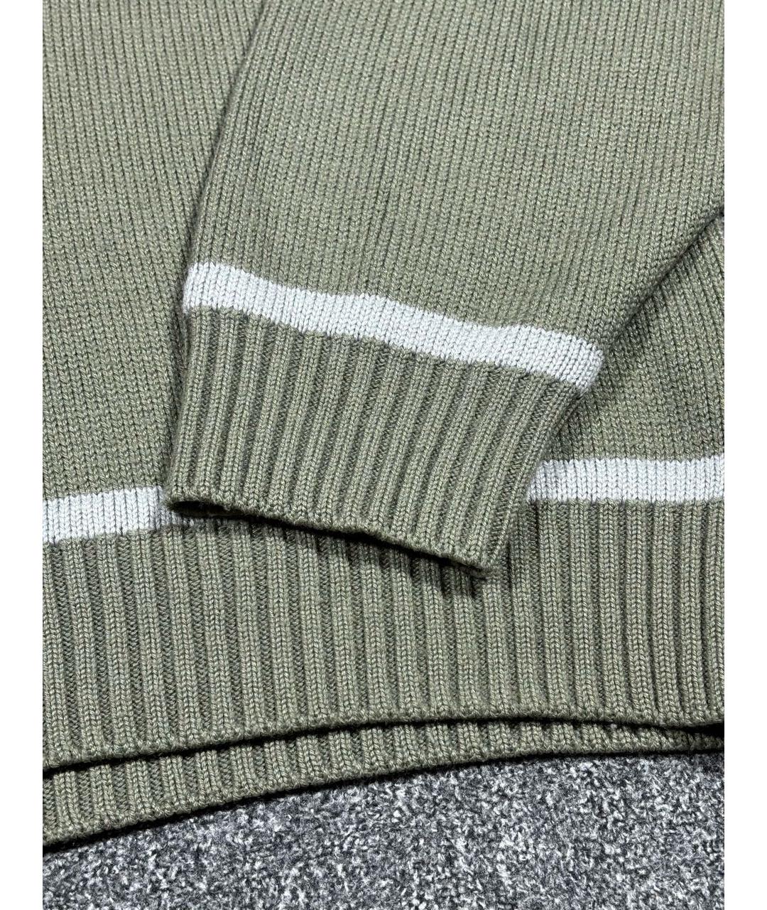 DIESEL Хаки шерстяной джемпер / свитер, фото 4