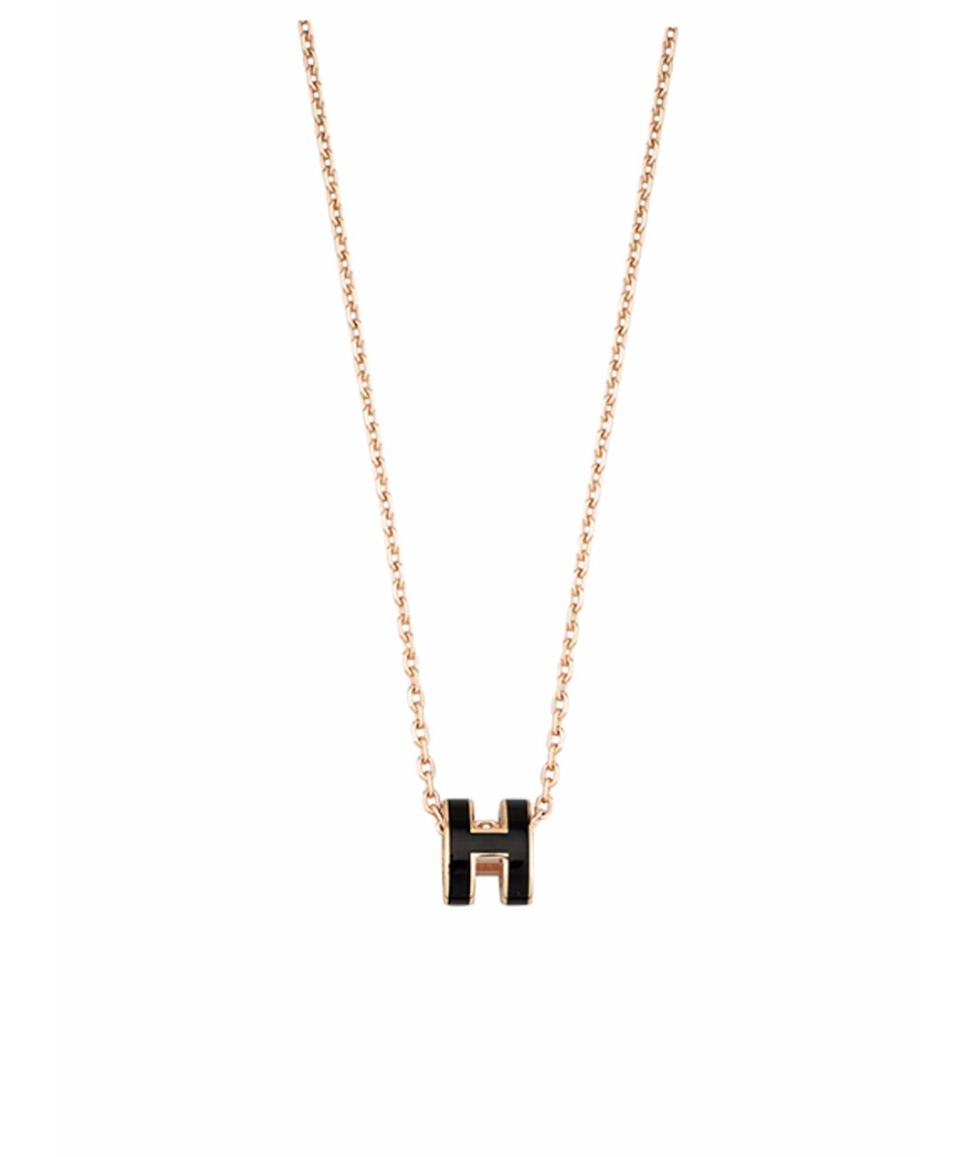 HERMES Черная металлическая подвеска, фото 1