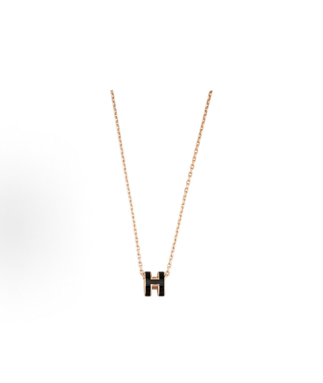 HERMES Черная металлическая подвеска, фото 3