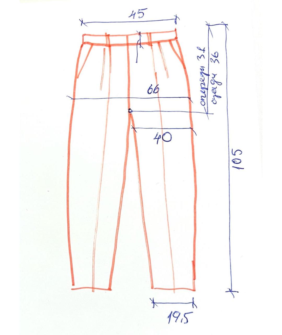 GIORGIO ARMANI Серые хлопковые классические брюки, фото 8