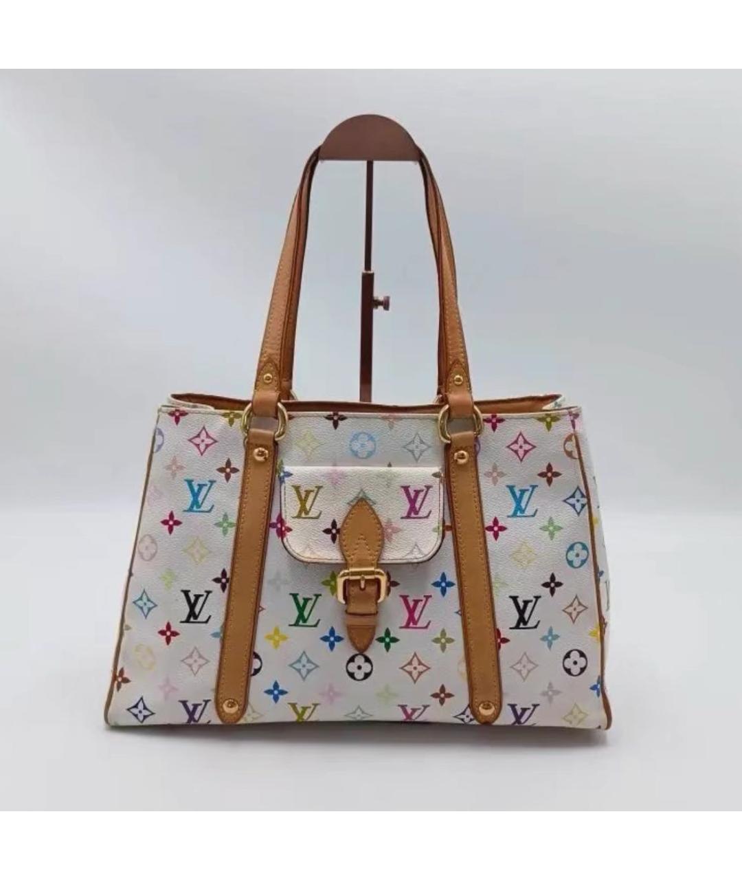 LOUIS VUITTON Белая сумка через плечо, фото 6