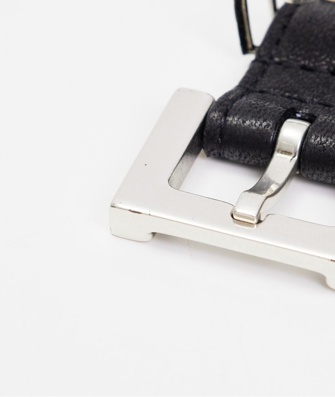 SAINT LAURENT Черный кожаный ремень, фото 3