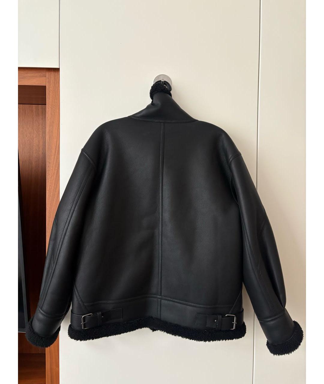 ERMANNO SCERVINO Черная полиэстеровая дубленка, фото 2