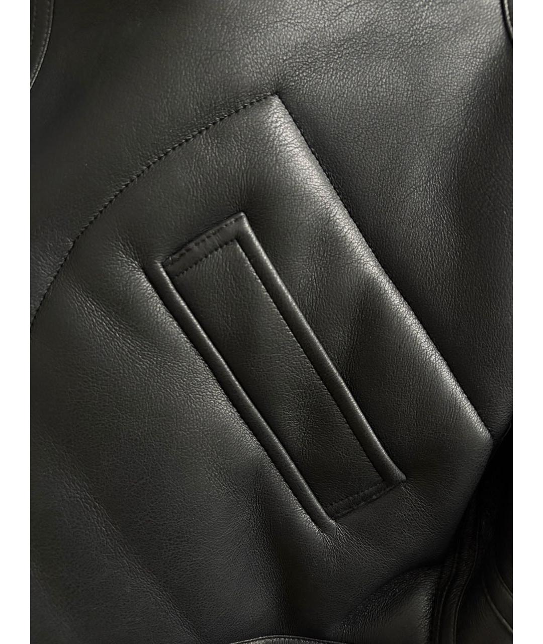 ERMANNO SCERVINO Черная полиэстеровая дубленка, фото 6