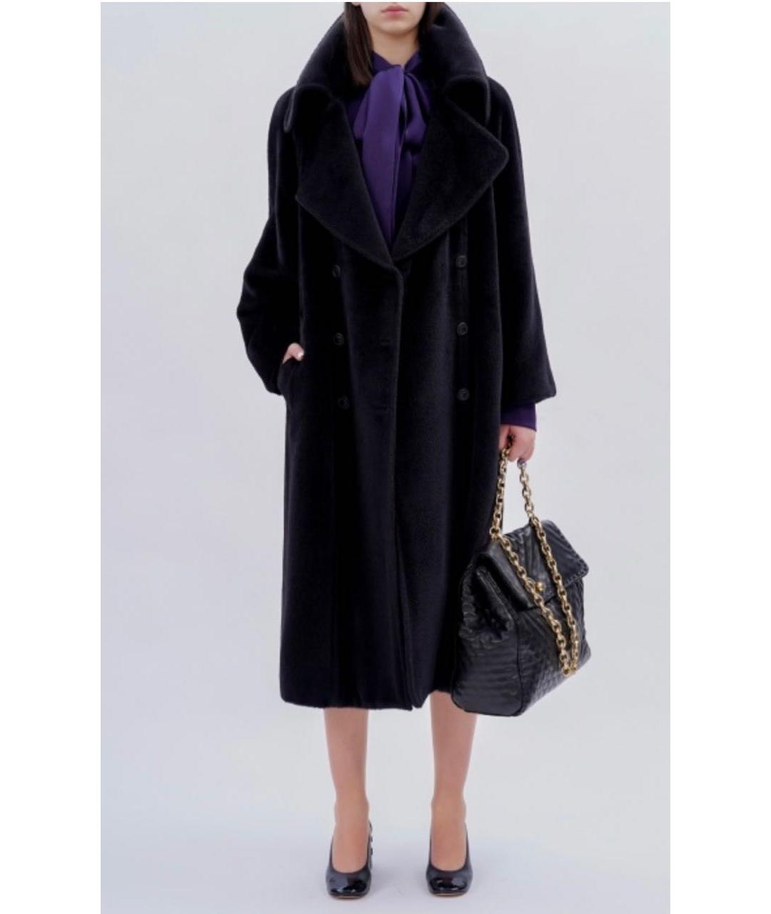 ALBERTA FERRETTI Черное пальто, фото 2