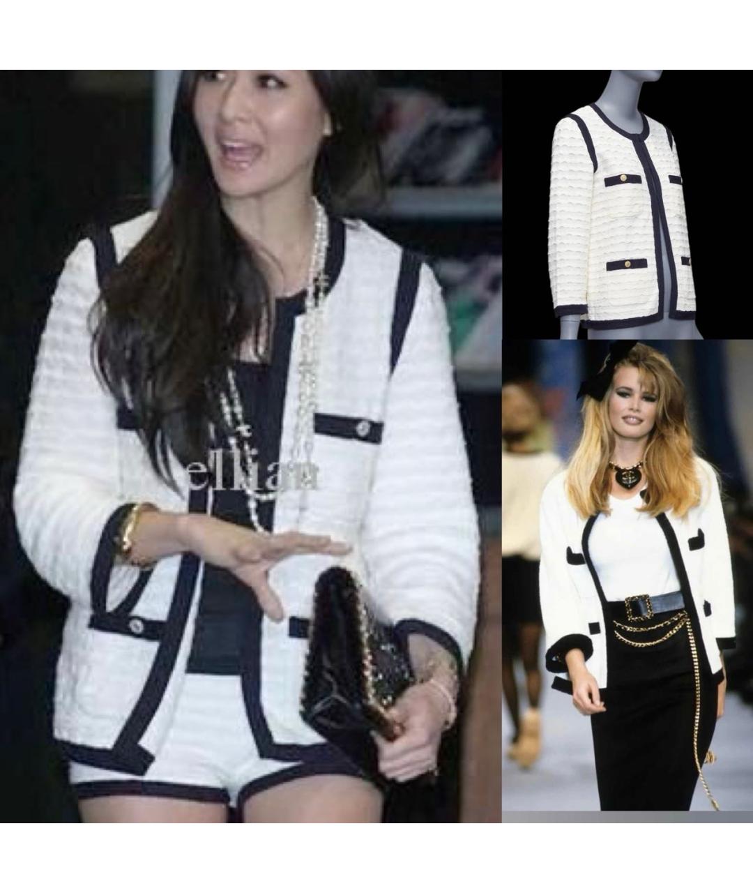 CHANEL Белый жакет/пиджак, фото 3