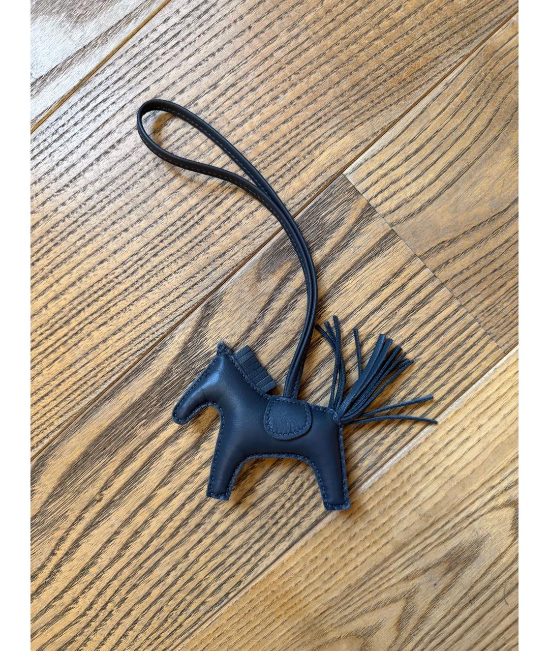 HERMES Серый брелок, фото 3