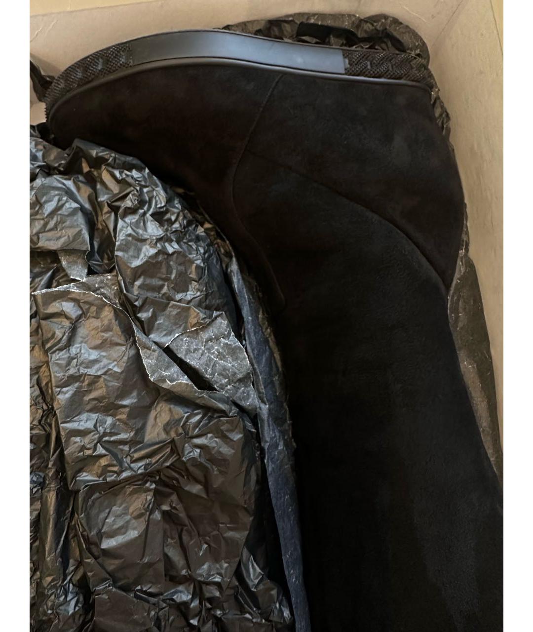 CASADEI Черные замшевые ботфорты, фото 4