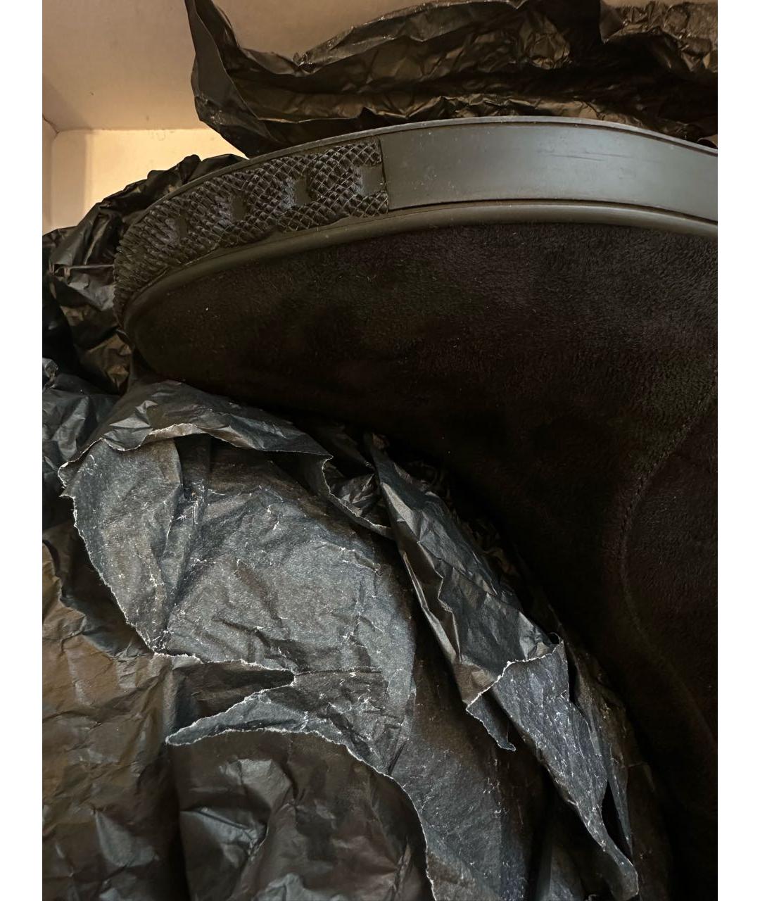 CASADEI Черные замшевые ботфорты, фото 3