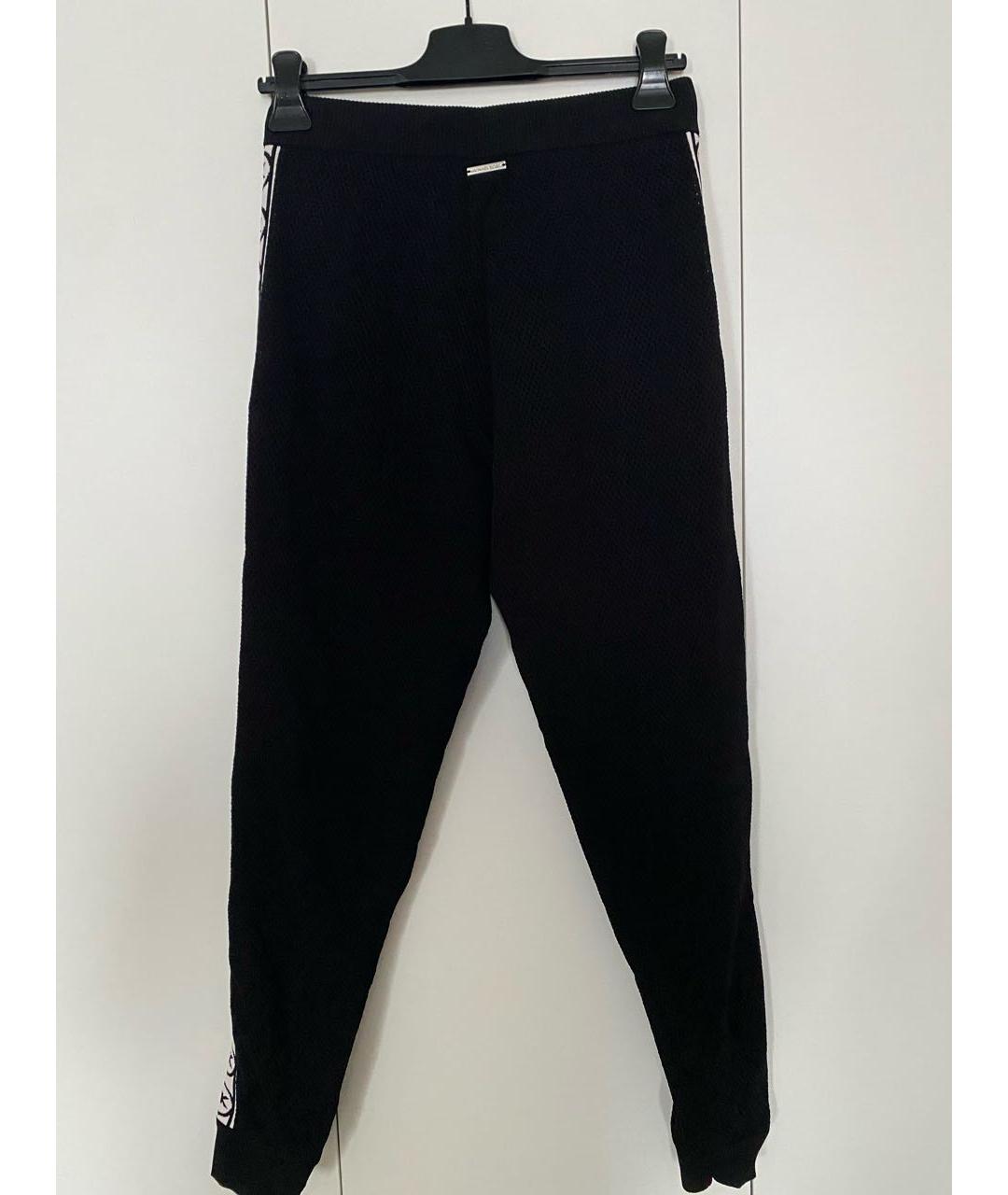 MICHAEL KORS Черные вискозные спортивные брюки и шорты, фото 2