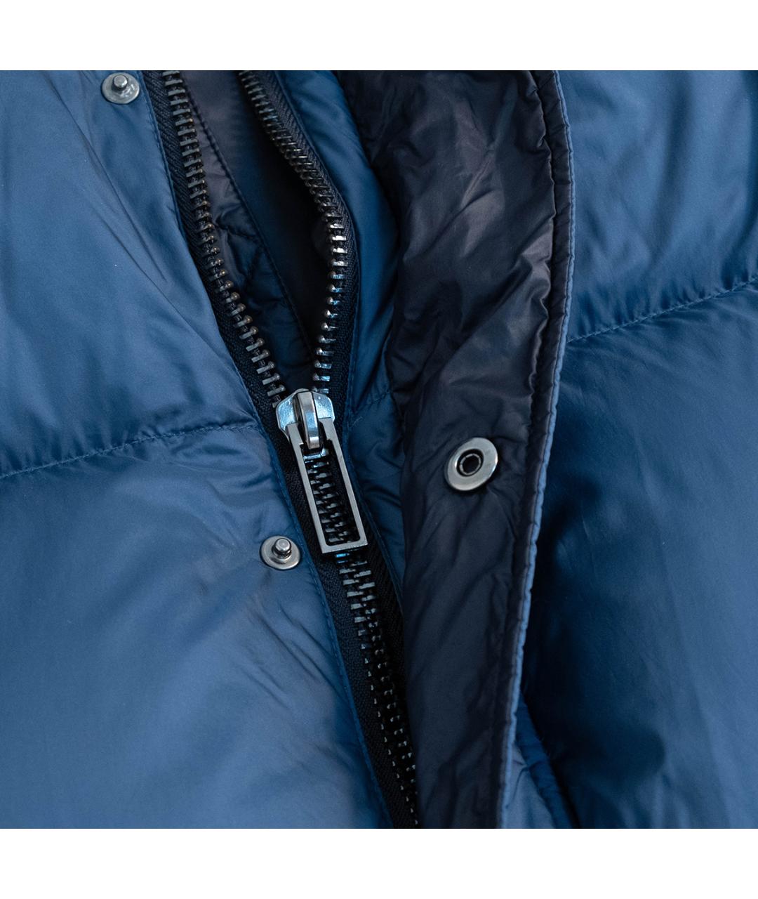 EMPORIO ARMANI Синий полиамидовый пуховик, фото 4