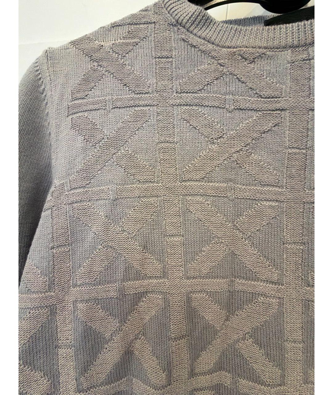 JOHN RICHMOND Антрацитовый хлопковый джемпер / свитер, фото 4