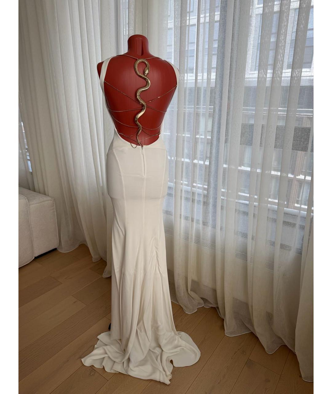 ROBERTO CAVALLI Белое вечернее платье, фото 9