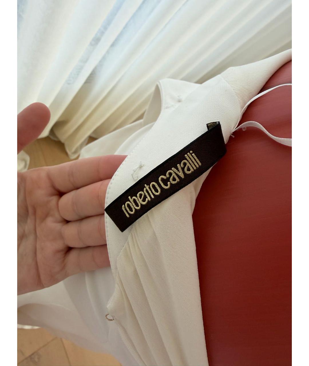 ROBERTO CAVALLI Белое вечернее платье, фото 7