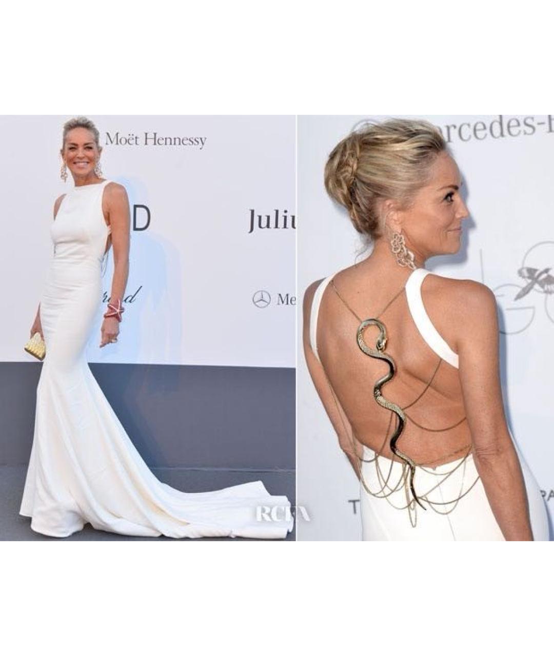 ROBERTO CAVALLI Белое вечернее платье, фото 8