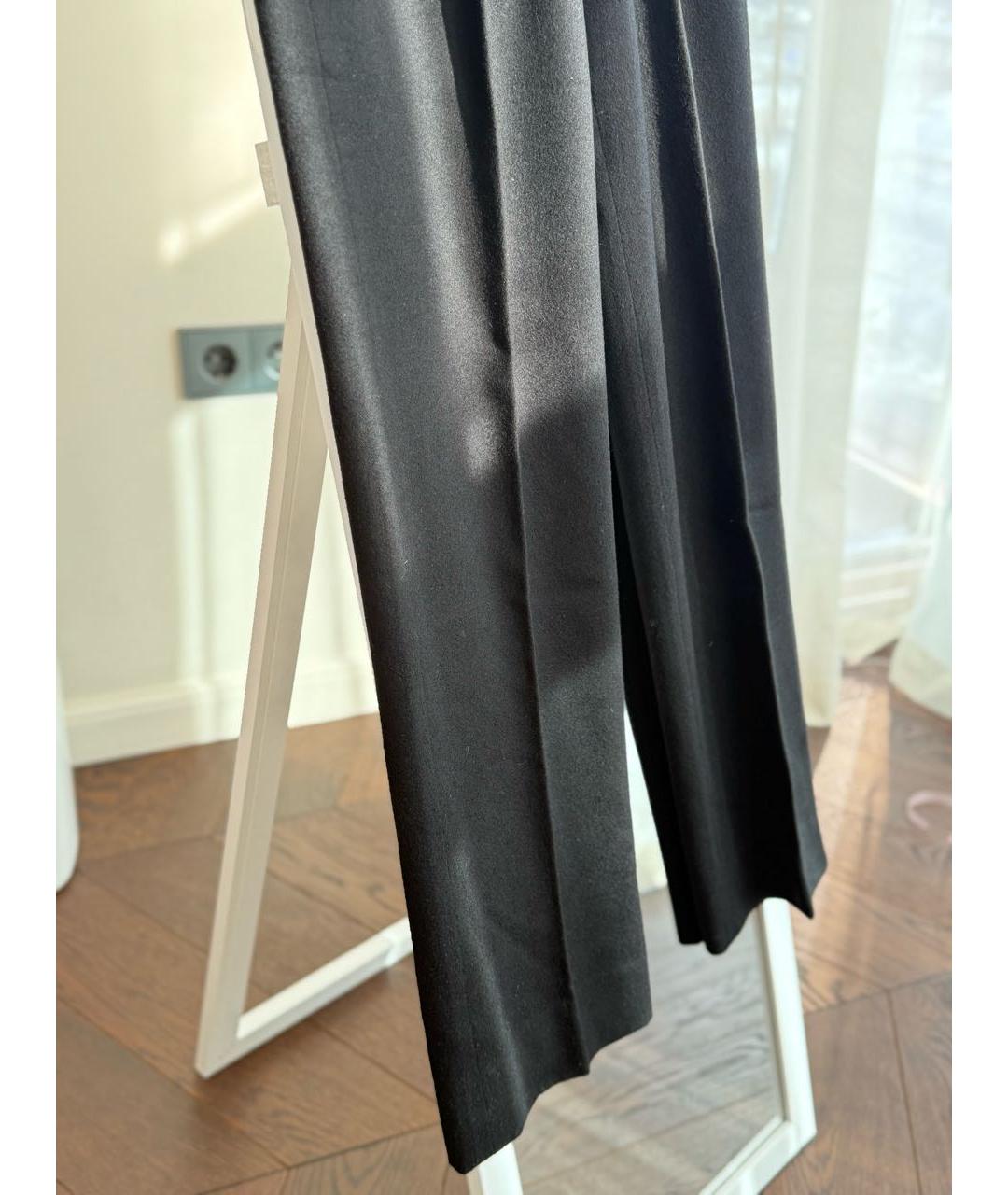 SAINT LAURENT Черные шерстяные брюки широкие, фото 6