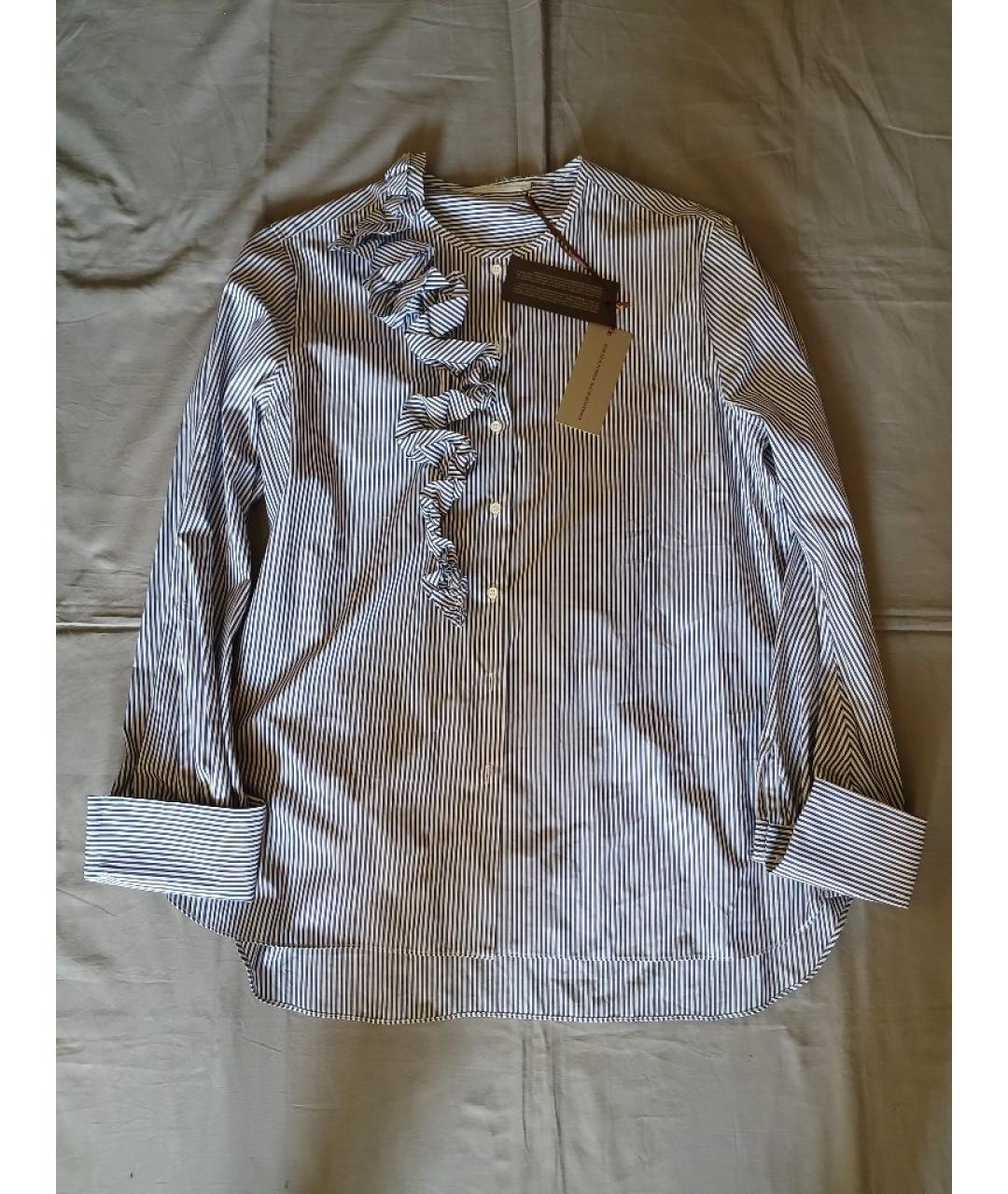 ERMANNO SCERVINO Белая хлопковая блузы, фото 6