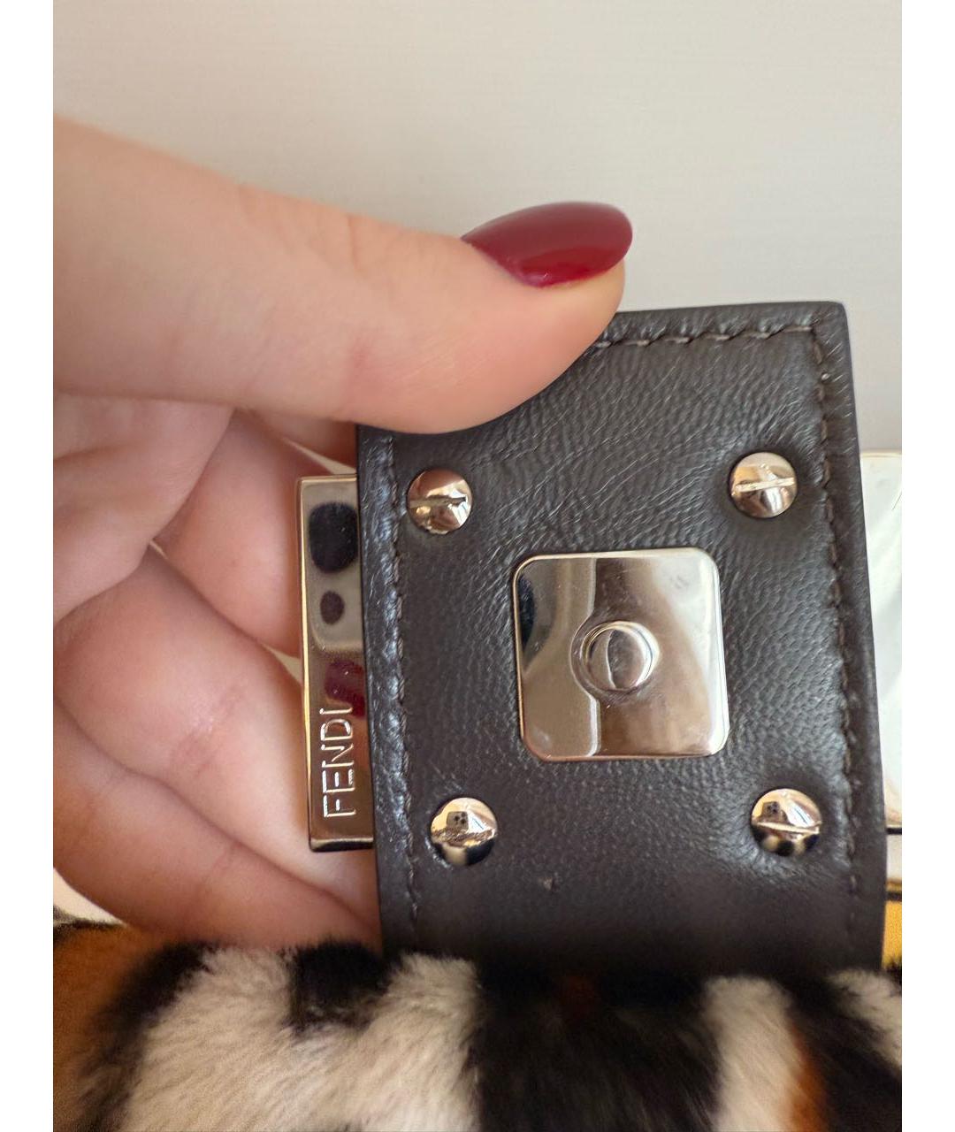 FENDI Мульти меховая сумка через плечо, фото 6