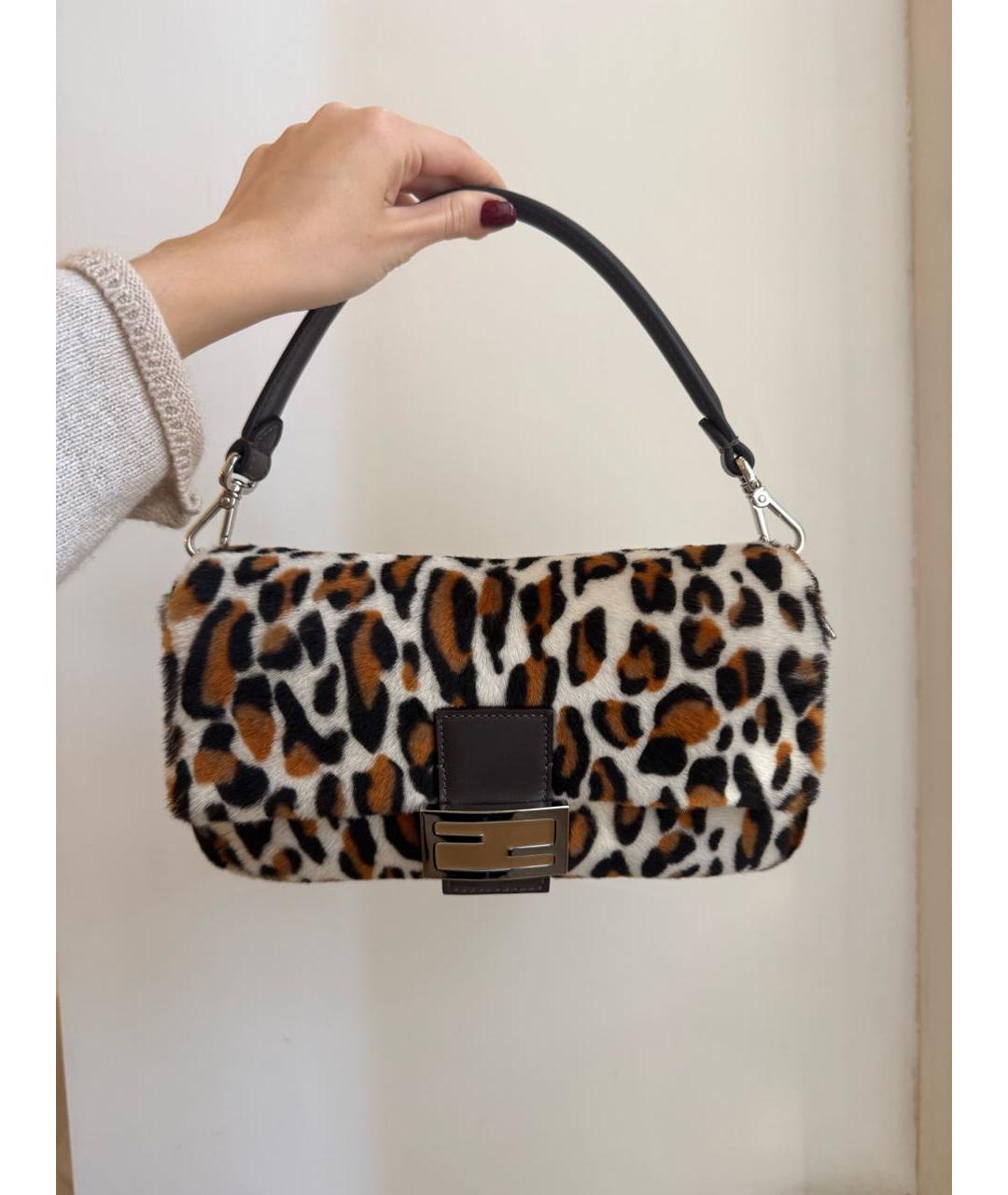 FENDI Мульти меховая сумка через плечо, фото 3