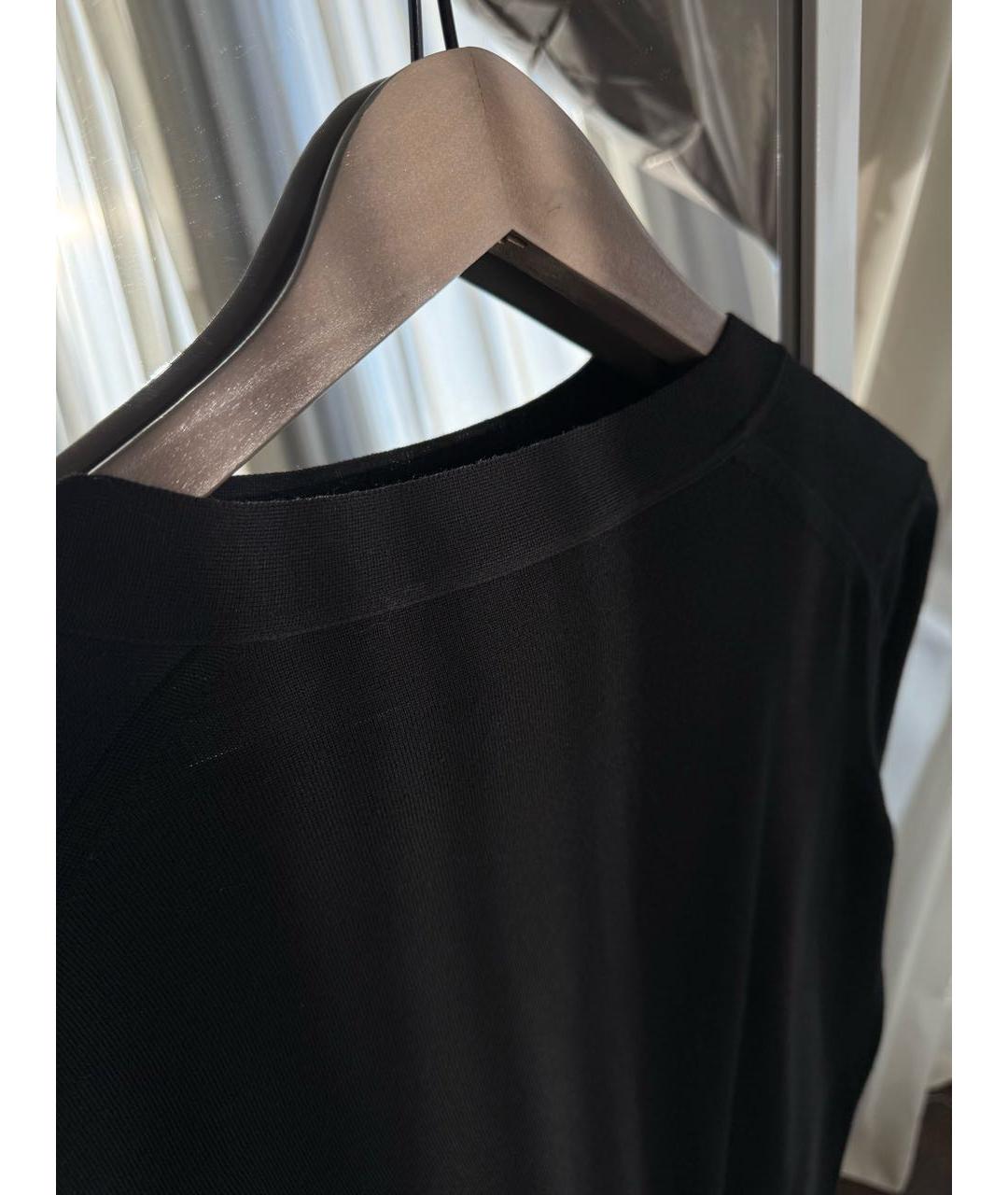 SAINT LAURENT Черный шерстяной кардиган, фото 6