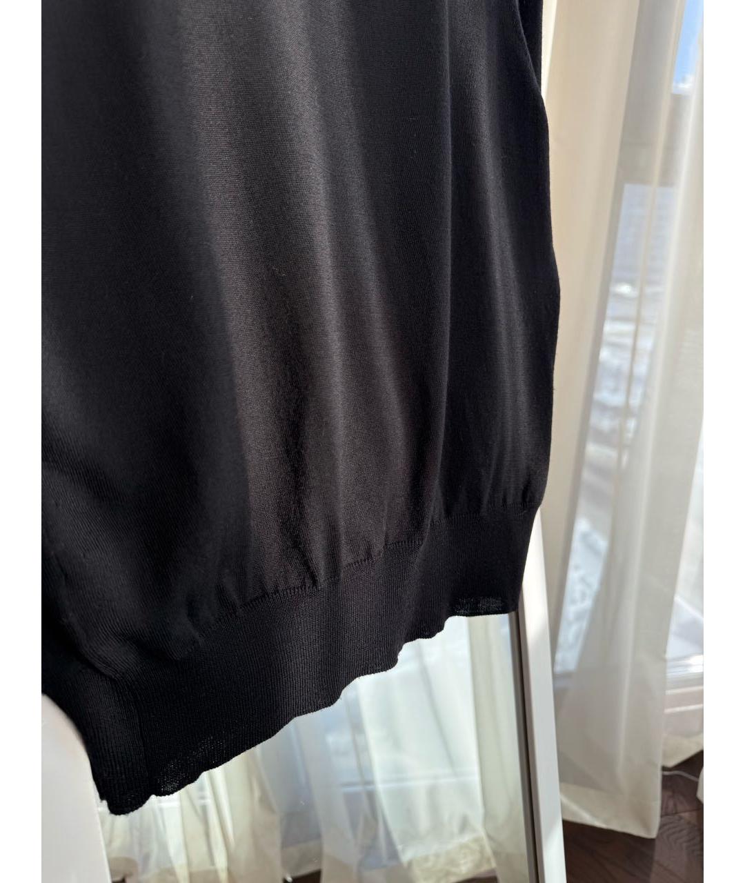 SAINT LAURENT Черный шерстяной кардиган, фото 7