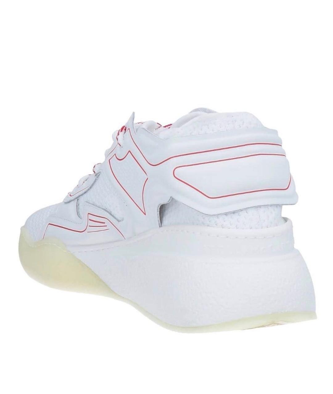 STELLA MCCARTNEY Белые текстильные кроссовки, фото 3