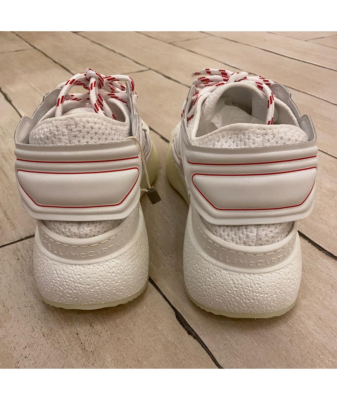 STELLA MCCARTNEY Белые текстильные кроссовки, фото 5