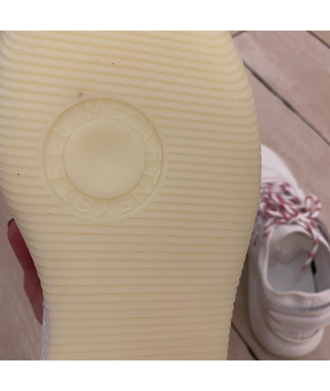 STELLA MCCARTNEY Белые текстильные кроссовки, фото 7