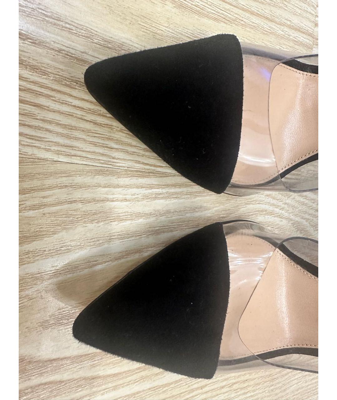 SERGIO ROSSI Черные замшевые туфли, фото 3