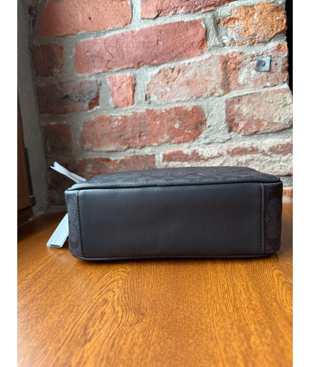 COACH Антрацитовая сумка на плечо, фото 4