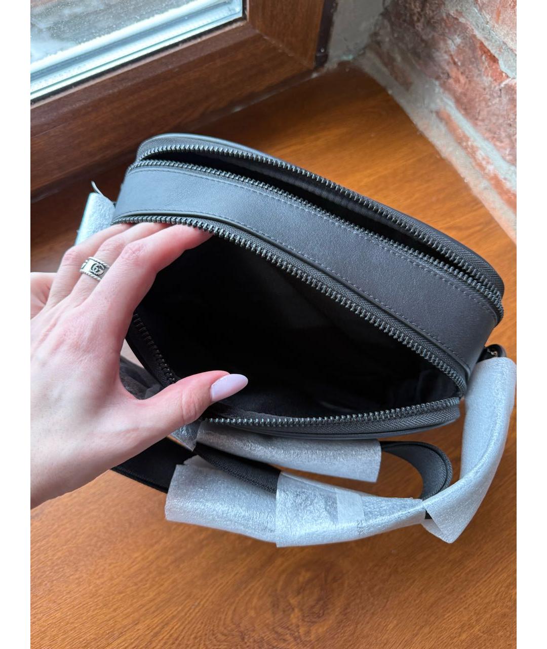 COACH Антрацитовая сумка на плечо, фото 5