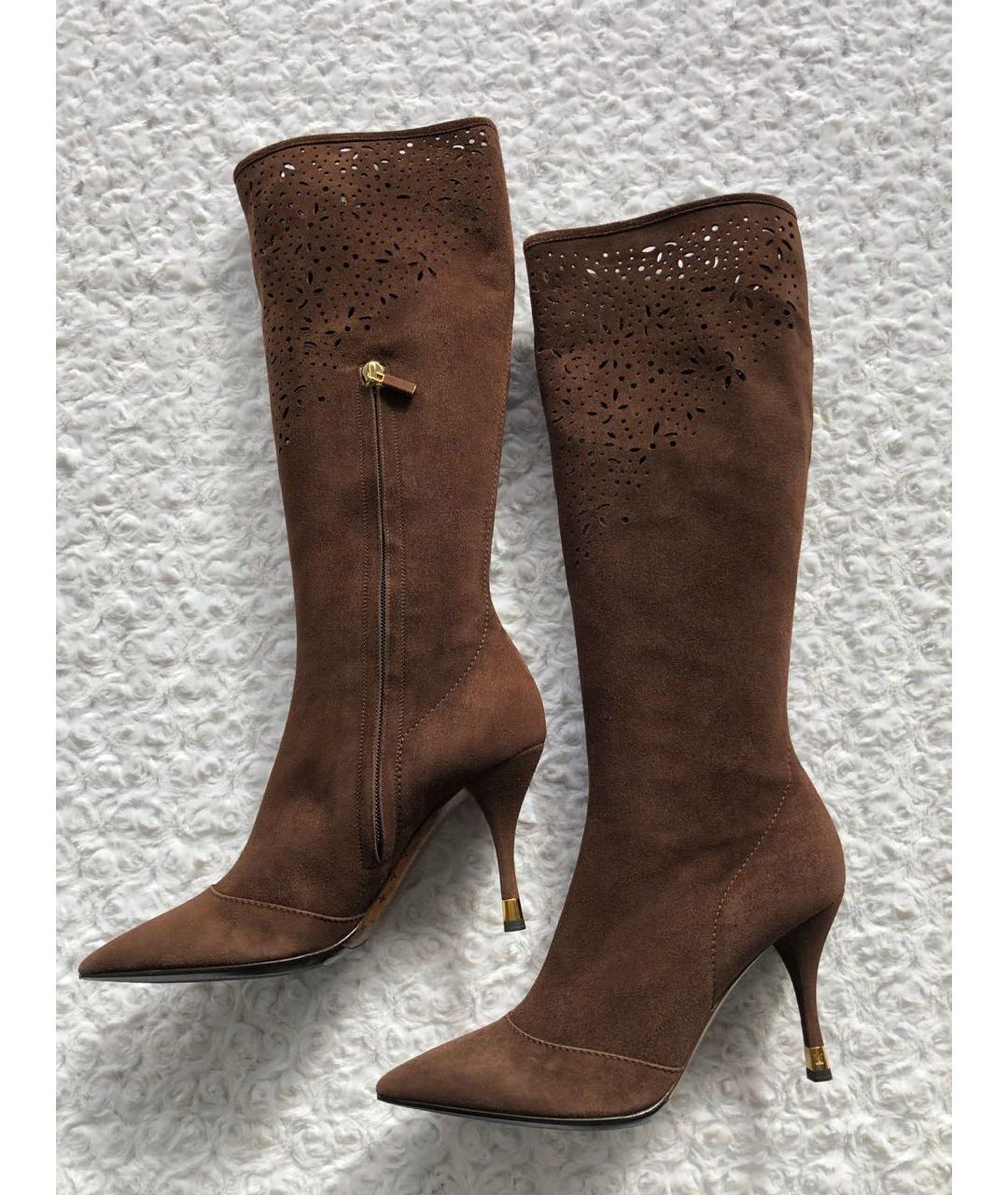 LOUIS VUITTON Коричневые сапоги, фото 3