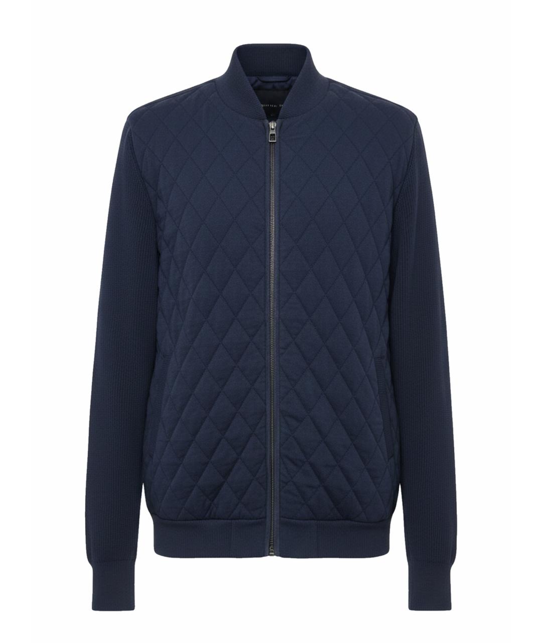 LORO PIANA Синий хлопковый кардиган, фото 1