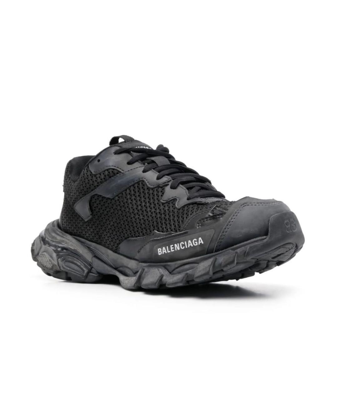 BALENCIAGA Черные текстильные кроссовки, фото 2