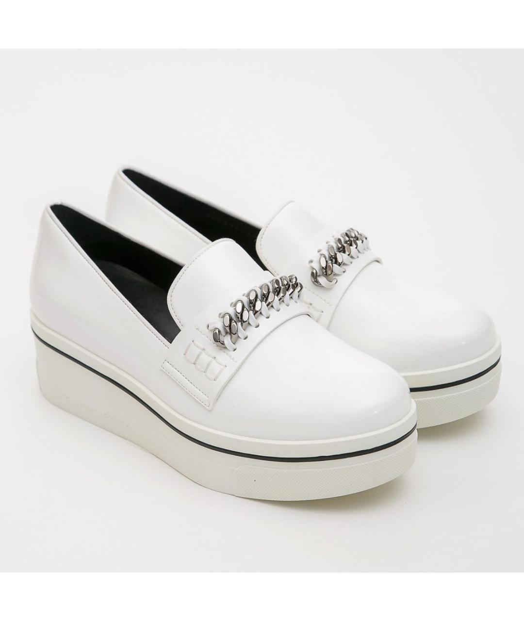 STELLA MCCARTNEY Белые лоферы из искусственной кожи, фото 3