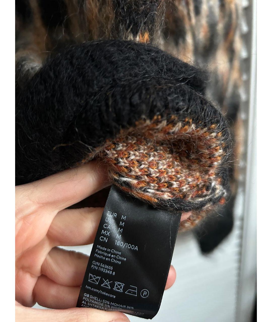 PACO RABANNE Коричневый шерстяной джемпер / свитер, фото 5