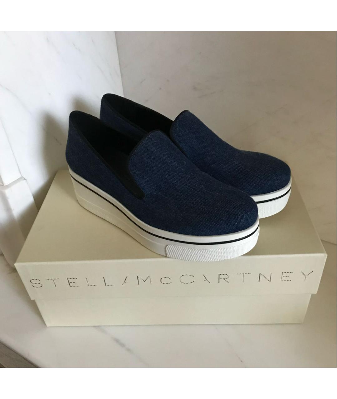 STELLA MCCARTNEY Темно-синие текстильные ботинки, фото 8