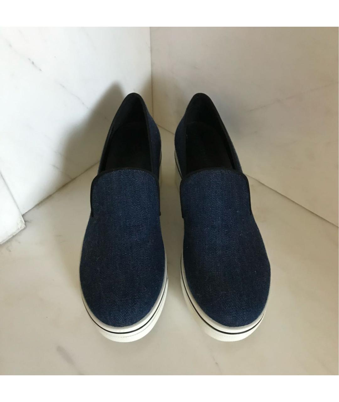 STELLA MCCARTNEY Темно-синие текстильные ботинки, фото 6