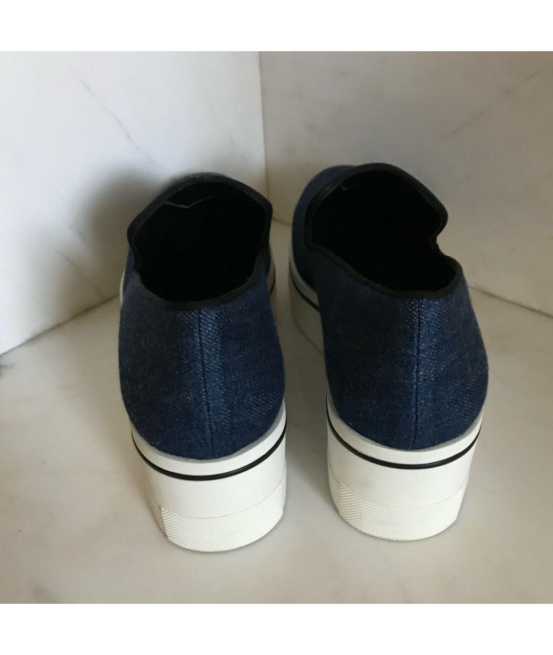 STELLA MCCARTNEY Темно-синие текстильные ботинки, фото 7