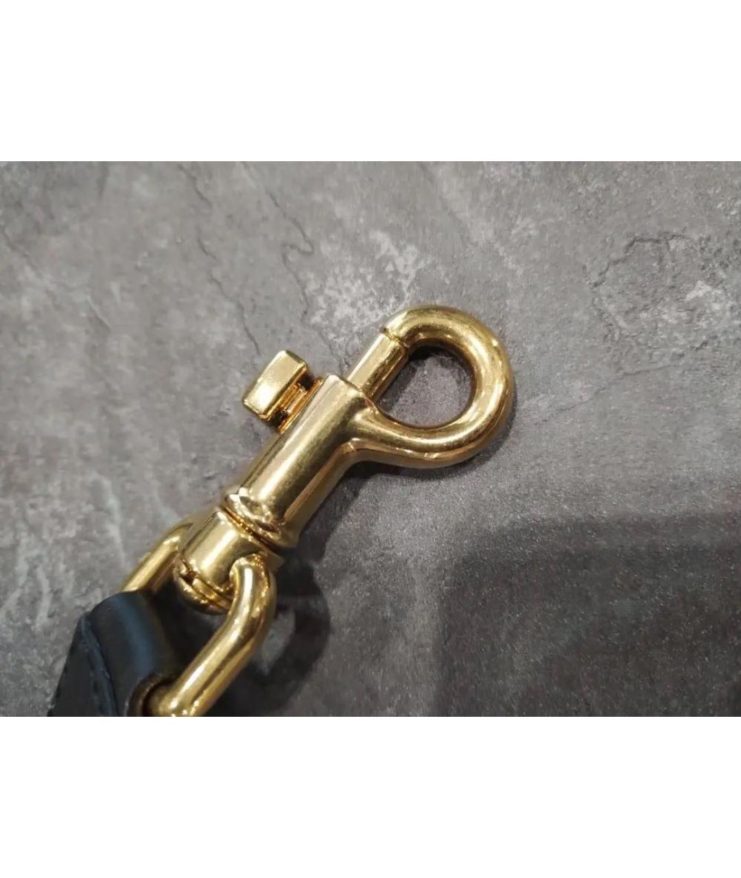 DOLCE&GABBANA Черная кожаная сумка через плечо, фото 2