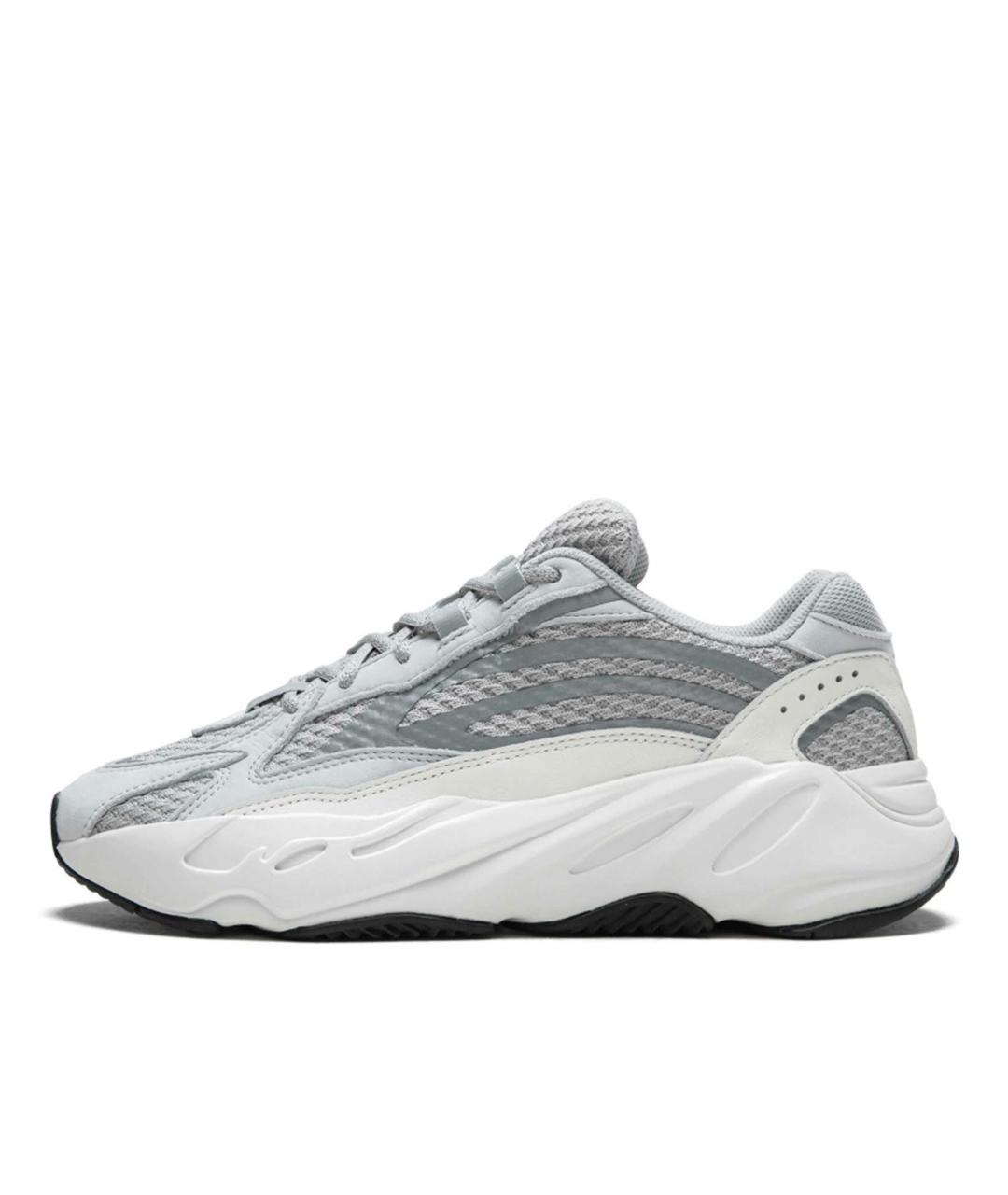 ADIDAS YEEZY Серые текстильные низкие кроссовки / кеды, фото 2