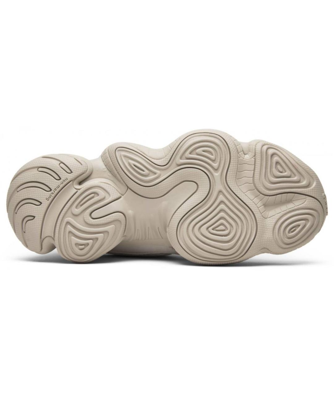 ADIDAS YEEZY Бежевые замшевые низкие кроссовки / кеды, фото 5