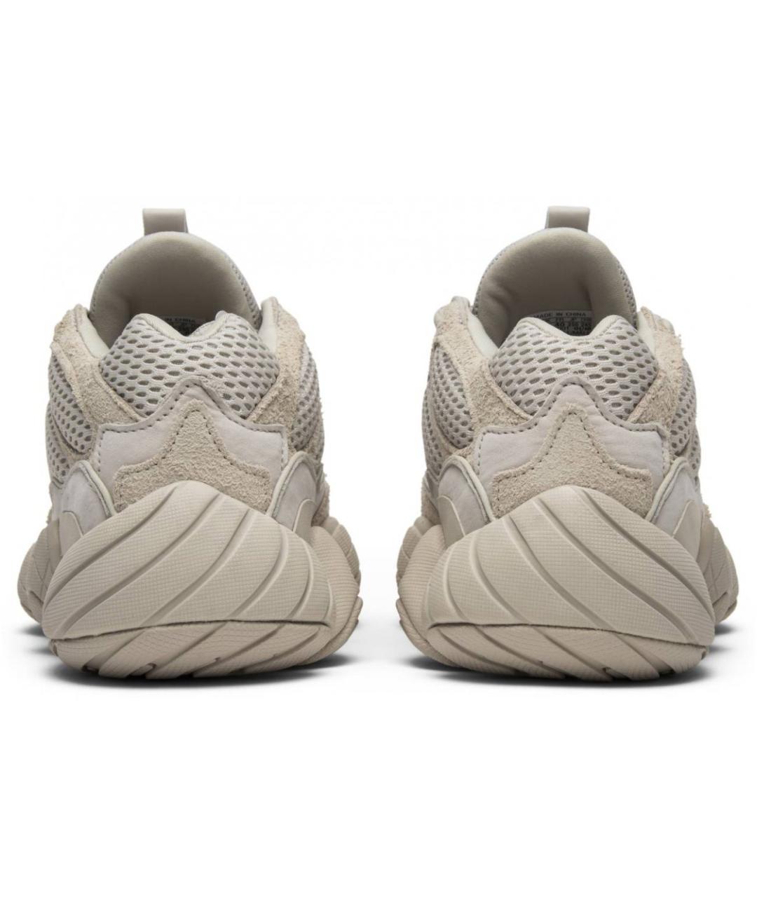 ADIDAS YEEZY Бежевые замшевые низкие кроссовки / кеды, фото 4