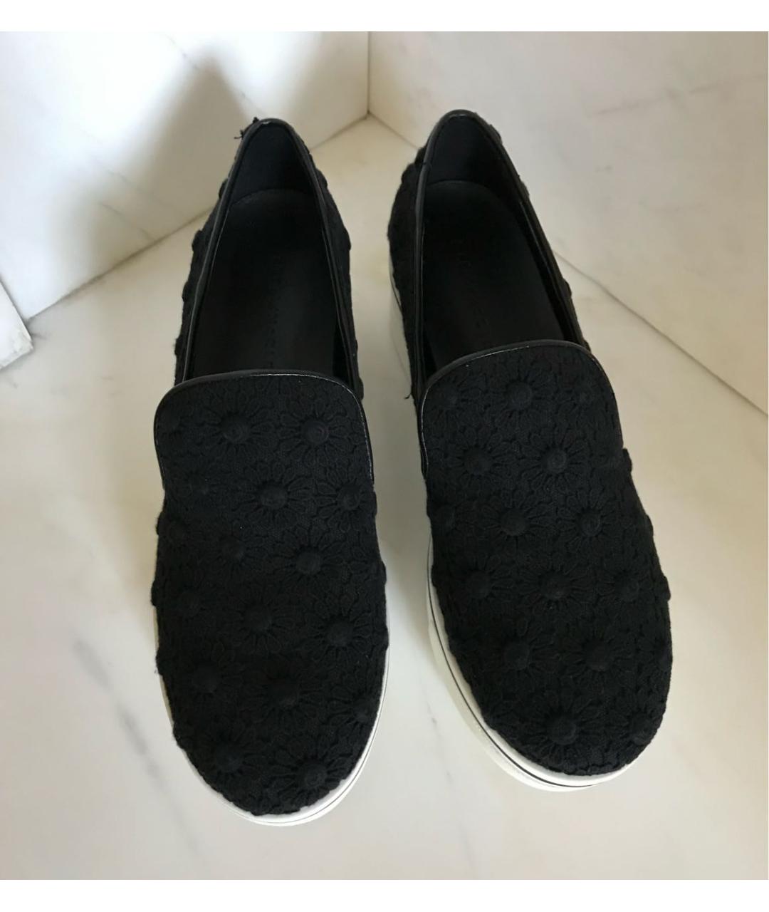 STELLA MCCARTNEY Черные текстильные лоферы, фото 7