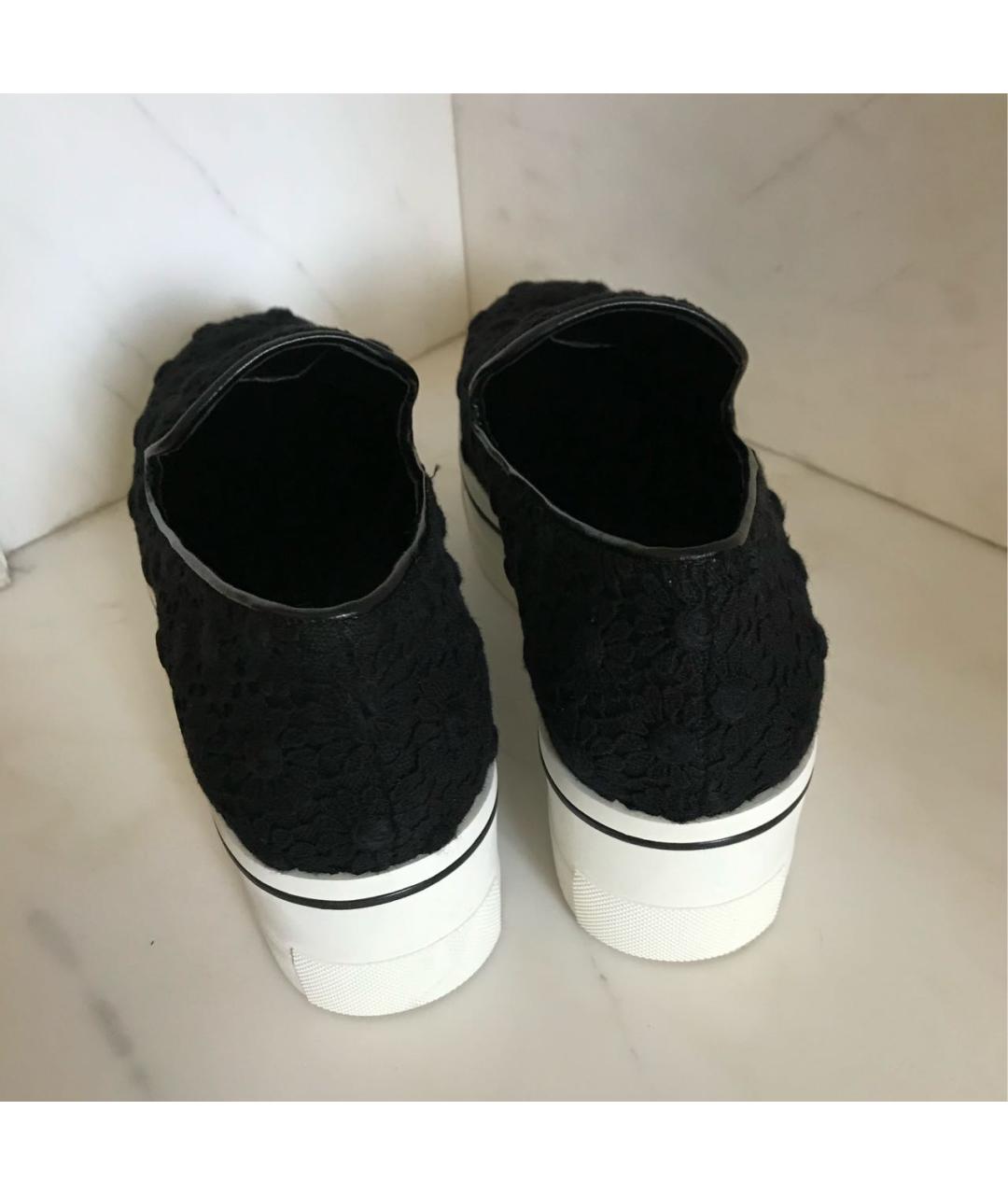 STELLA MCCARTNEY Черные текстильные лоферы, фото 8