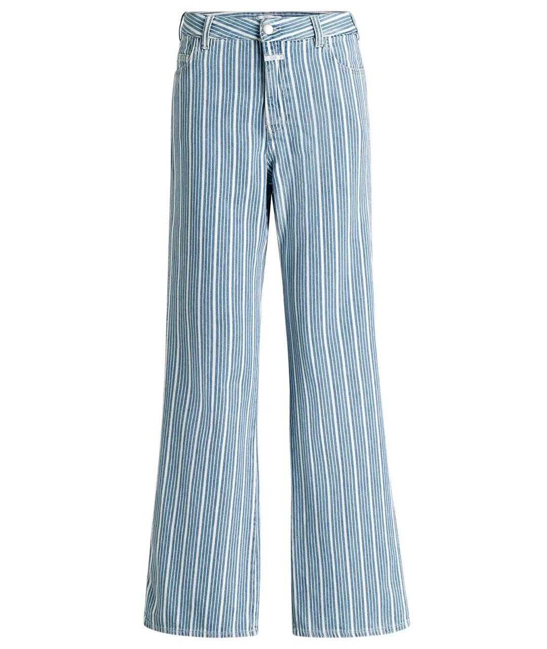 CLOSED Голубые хлопко-эластановые прямые джинсы, фото 1