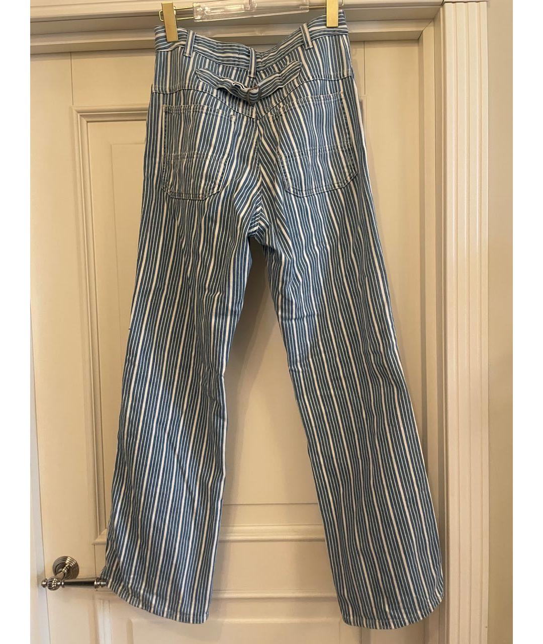 CLOSED Голубые хлопко-эластановые прямые джинсы, фото 2