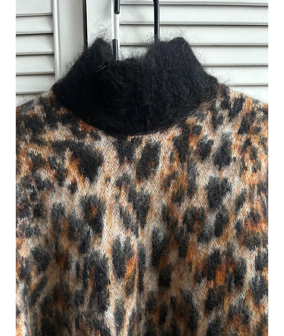 PACO RABANNE Коричневый шерстяной джемпер / свитер, фото 8