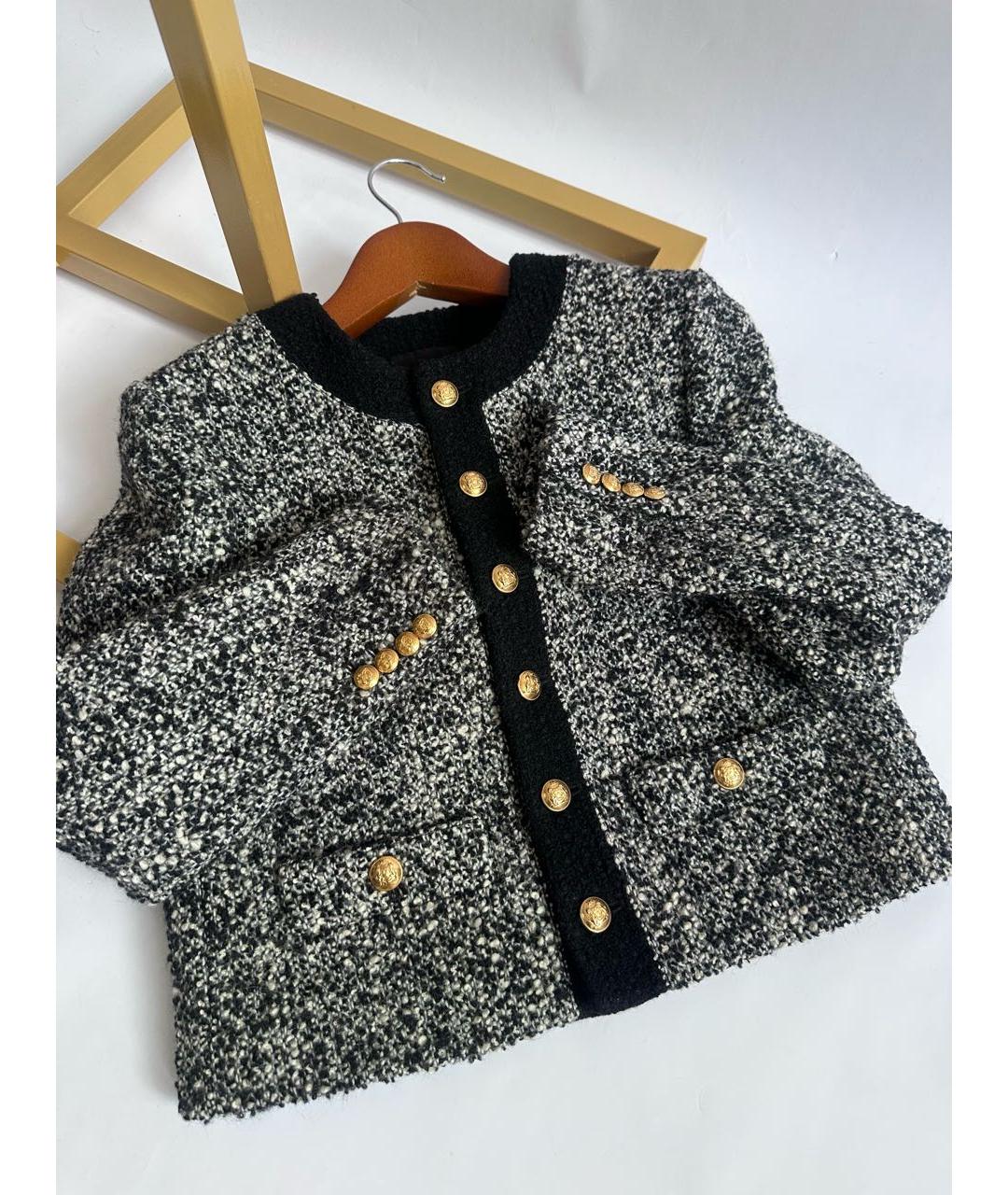 CELINE Мульти твидовый жакет/пиджак, фото 4